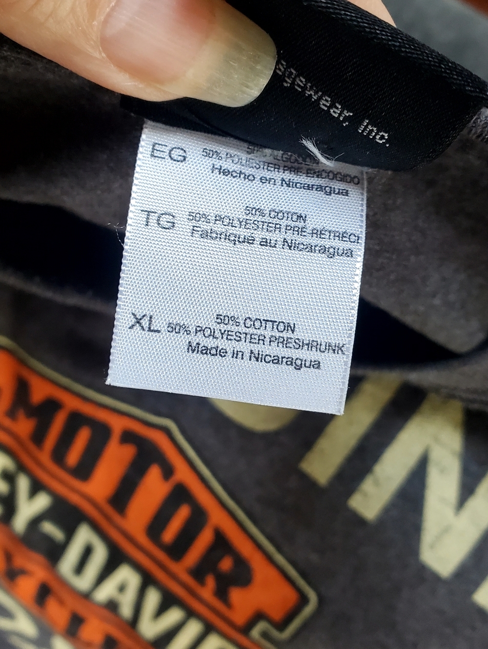Harley Davidson Graphic Tee Size XL  Lake Geneva Milwaukee WI - Picture 4 of 4